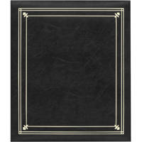 

Pioneer Photo Album Post Bound, Clear Pocket Photo Album with Solid Color Covers, Holds 12-5x7" And 4-8" X 10" Photos, Color: Black.