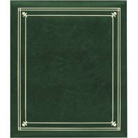 

Pioneer Photo Album Post Bound, Clear Pocket Photo Album with Solid Color Covers, Holds 12-5x7" And 4-8" X 10" Photos, Color: Hunter Green.