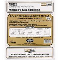 

Pioneer Photo Album Deluxe E-Z Load Scrapbook Refill 8x11" White.