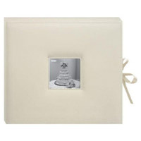 

Pioneer Photo Album 3-Ring Sewn Frame 12x12 Scrapbook Box, Color: Wedding Ivory.