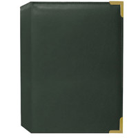

Pioneer Photo Album Mini Oxford Bound Photo Album, Solid Color Sewn Leatherette Covers with Brass Accent Corners, Holds 24 4x6" Photos, 1 Per Page, Color: Hunter Green.