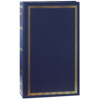 

Pioneer Photo Album Classic 3 Ring Photo Album with Solid Color Covers, Holds 204 4x6" Photos, 3 Per Page, Color: Navy Blue.