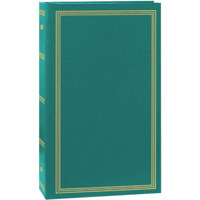 

Pioneer Photo Album Classic 3 Ring Photo Album with Solid Color Covers & Gold Trim, Holds 300 4x6" Photos, 3 Per Page. Color: Teal.