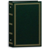 

Pioneer Photo Album Classic 3 Ring Photo Album, Holds 504 4x6" Photos, 3 Per Page, Color: Hunter Green.