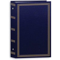 

Pioneer Photo Album Classic 3 Ring Photo Album, Holds 504 4x6" Photos, 3 Per Page, Color: Navy Blue.