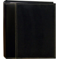 

Pioneer Photo Album Suede Series Bound Photo Album, Random Solid Color Soft Suede Covers, Holds 208 4x6" Photos, 2 Per Page, Color: Black.