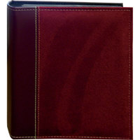 

Pioneer Photo Album Suede Series Bound Photo Album, Random Solid Color Soft Suede Covers, Holds 208 4x6" Photos, 2 Per Page, Color: Burgundy.