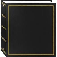 

Pioneer Photo Album Deluxe 3-Ring Album with 100 7-3/4x10-3/4" Magnetic Pages, Holds 5x7" Prints, Color: Black.