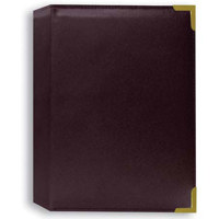 

Pioneer Photo Album Oxford Bound Photo Album, Solid Color Sewn Leatherette Burgundy Covers with Brass Accent Corners, Holds 208 4x6" Photos, 2 Per Page