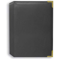 

Pioneer Photo Album Oxford Bound Photo Album, Solid Color Sewn Leatherette Gray Covers with Brass Accent Corners, Holds 208 4x6" Photos, 2 Per Page