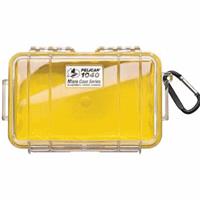 

Pelican 1040 Watertight Hard Micro Case with Rubber Liner - Clear / Yellow