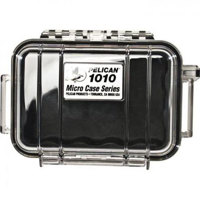 

Pelican 1050 Watertight Hard Micro Case with Rubber Liner, Black/Black