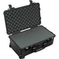 

Pelican 1510 Watertight Carry On Hard Case with Foam Insert & Wheels - Charcoal Black