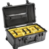

Pelican 1510SC Polycarbonate Studio Case, Black with Padded Yellow Foam Dividers