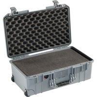 

Pelican 1535 Air Wheeled Carry-On Case with Pick-N-Pluck Foam, 2017, Silver