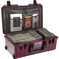 

Pelican 1535TRVL Wheeled Carry-On Air Travel Case with Lid Organizer and Packing Cubes, Oxblood