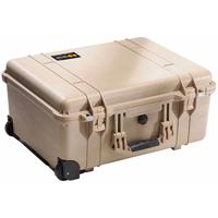 

Pelican 1560 Watertight Hard Case without Foam Insert, with Wheels - Desert Tan