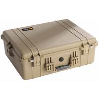 

Pelican 1600 Watertight Hard Case without Foam insert - Desert Tan