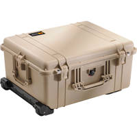 

Pelican 1610 Watertight Hard Case with Cubed Foam & Wheels - Desert Tan