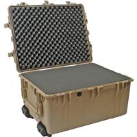 

Pelican 1630 Watertight Hard Case with Cubed Foam Interior & 4 Wheels - Desert Tan