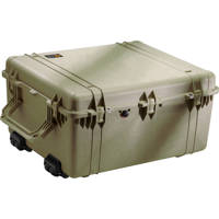 

Pelican 1690 Watertight Hard Case with Cubed Foam & Wheels - Olive Drab Green