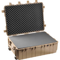 

Pelican 1730 Transport Case with Foam, 10" Bottom Depth, Desert Tan