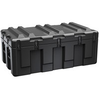 

Pelican AL4824-1404 Single Hinged Lid Trunk with Casters, No Foam, 13.8" Bottom Depth, Black