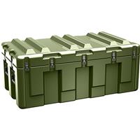 

Pelican AL4824-1404 Single Hinged Lid Trunk with Casters, No Foam, 13.8" Bottom Depth, Olive Drab Green