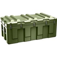 

Pelican AL4824-1404 Single Hinged Lid Trunk with Foam & Casters, 13.8" Bottom Depth, Olive Drab Green