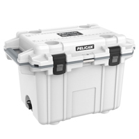 

Pelican 50QT Elite Cooler, Hand Carry, White/Gray