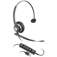 

Plantronics EncorePro HW715 USB Over-the-Head Monaural Headset with Noise-Canceling Microphone