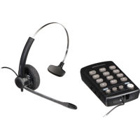 

Plantronics T110 Dialpad Telephone Base with Monaural Over-The-Head Noise Canceling Headset