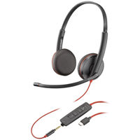 

Plantronics Blackwire C3225 USB Type-A Corded Stereo UC Headset with Microphone, 3.5mm Jack
