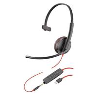 

Plantronics Blackwire C3215 USB Type-C Corded Monaural UC Headset with Microphone, Vending Machine Packaging