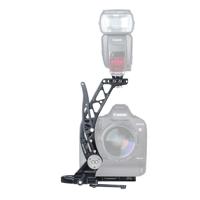 

ProMediaGear BBGv2 Boomerang Flash Bracket with Universal QR Plate for Tall Cameras, Blue