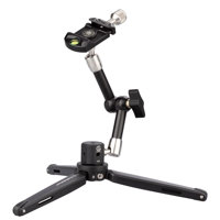 

ProMediaGear TR01 Ground Mini Tripod with 7" Friction Arm and Arca-Style Clamp