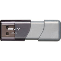 

PNY Technologies Elite Turbo Attache 3 32GB USB 3.0 Flash Drive, Silver