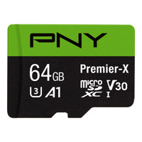 

PNY Technologies Premier-X Class 64GB 10 UHS-I U3 V30 microSDXC Flash Memory Card, 100MB/s Read