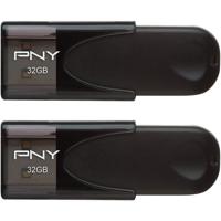 

PNY Technologies Attache 4 32GB USB 2.0 Flash Drive, 2-Pack