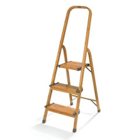 

Polder 3-Step Aluminum Ultralight Ladder, 225lbs Load Capacity, Woodgrain Color