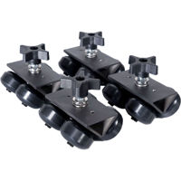 

ProAm SolidTrax Universal Track Dolly DIY Wheels for Modus System, 70 Lbs Capacity, Set of 4