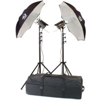

Photogenic PLR150K Radio Solair Kit with 2 PLR500DRC 500ws Radio Solar Powerlights with Built-in Radio Receiver, with Stands, Umbrellas & Case, Transmitter not included. (PLR150K)