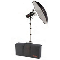 

Photogenic StudioMax III AC Traveling Hair Light Boom Arm Kit, with 1 AKC 320 Constant-Color Monolight, 1 Umbrella, 1 Stand & 1 Case. (AKC35K)