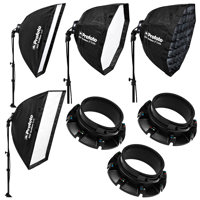 

Profoto 1x3' Off-Camera Flash Softbox - Bundle With 2' Octagonal Off-Camera Flash Softbox, 3x Off-Camera Flash Speedring for B1 and B2, 2x3' Off-Camera Flash, 2' Octagonal Off-Camera Flash Softgrid