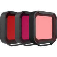 

Polar Pro Aqua Filter Set for GoPro HERO6 / HERO5 Black Camera, Includes Red Filter, Magenta Filter, Snorkel Filter, Hard Case
