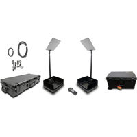 

Prompter People ProLine Stage Pro Autostep 15" Presidential Teleprompter Kit, 400 Nit Brightness, Pair