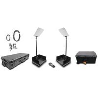 

Prompter People ProLine Stage Pro Autostep 17" Presidential Teleprompter Kit, 400 Nit Brightness, Pair