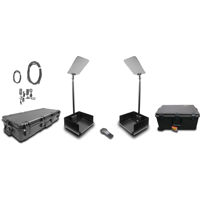 

Prompter People ProLine Stage Pro Autostep 19" Presidential Teleprompter Kit, 400 Nit Brightness, Pair