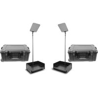 

Prompter People ProLine StagePro 24" Carbon Fiber Presidential Teleprompter Kit with High-Bright Monitor, 1000 Nit Brightness, Pair