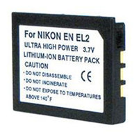 

Power2000 EN-EL2 Replacement Lithium-Ion Rechargeable Battery 3.7v 1200mAh for Select Nikon Digital Cameras